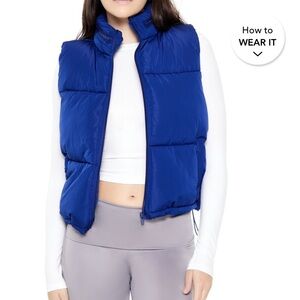 Blue Puffer Vest